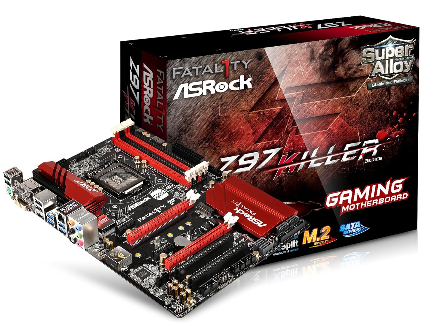 asrock 华擎 intel z97 lga 1150 z97 killer 主板