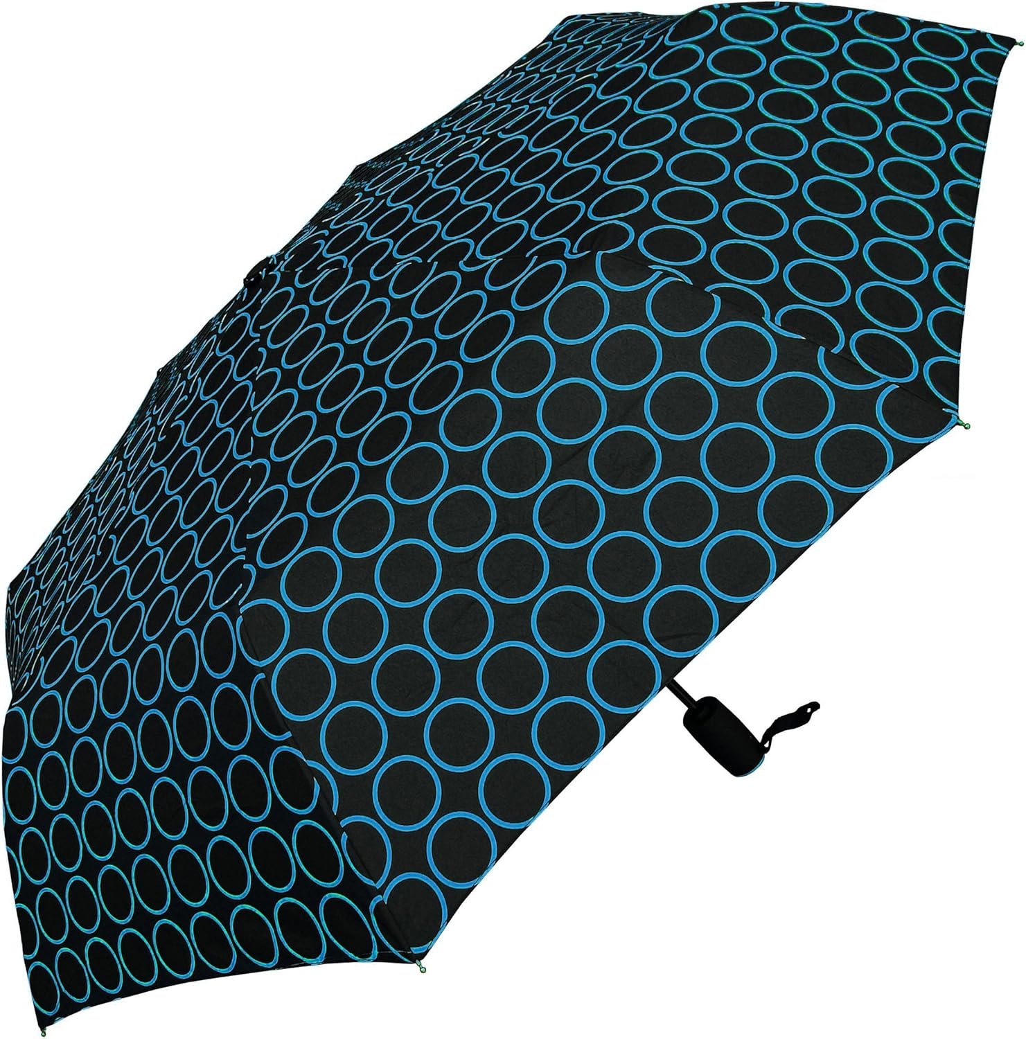 rainstoppers w072 开放式自动闭合迷你弧伞带圆形印