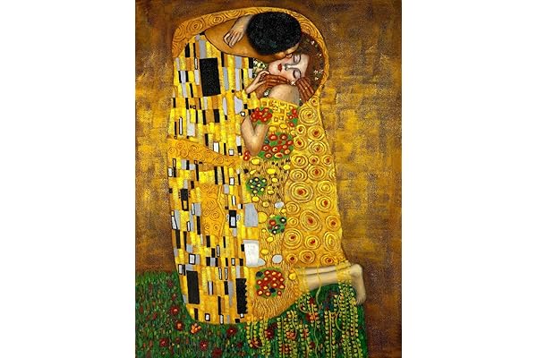 get custom art gustav klimt - the kiss 非帆布海报印刷品 18x24