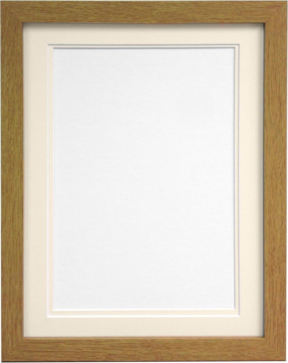 帧by post ltd h7画框, 双重 passepartout, 橡木 white and black