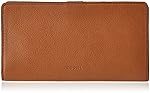 Fossil Caroline，女士钱包，Braun（鞍座），2.2400000000000002x9.86x17.1499999999999999999 厘米 (B x H T)