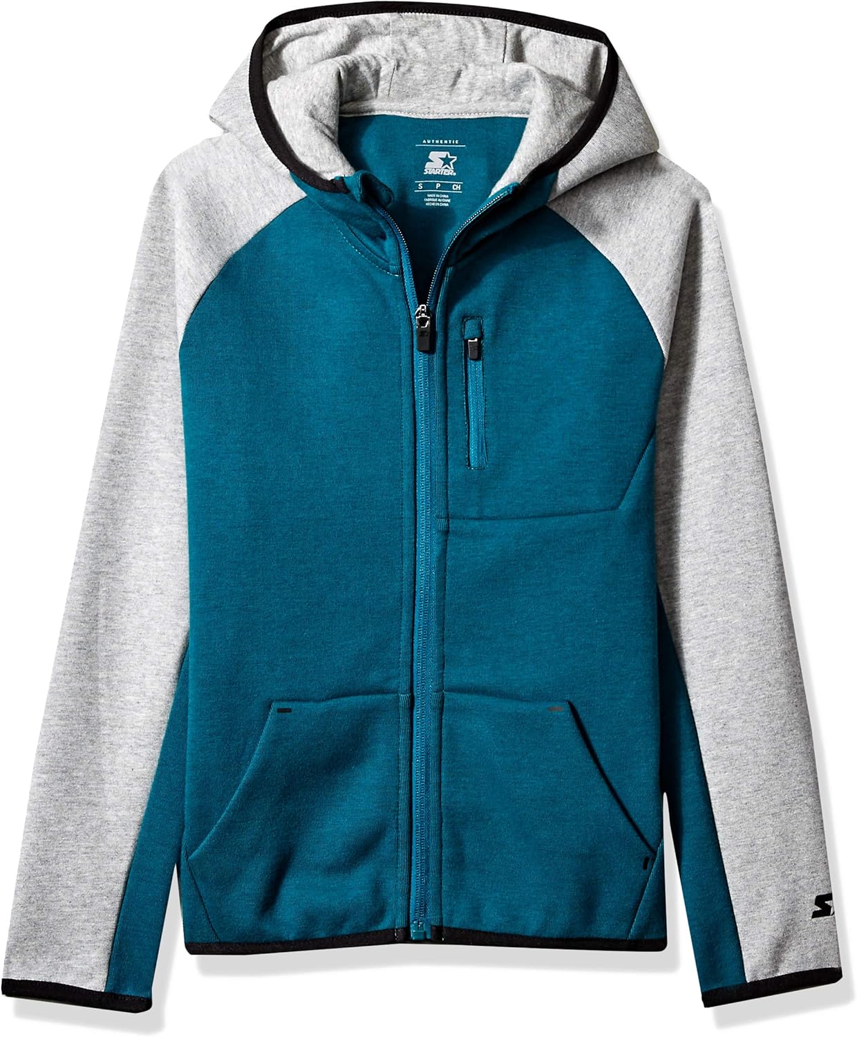 starter 男孩双面针织拼色拉链连帽衫,亚马逊*发售