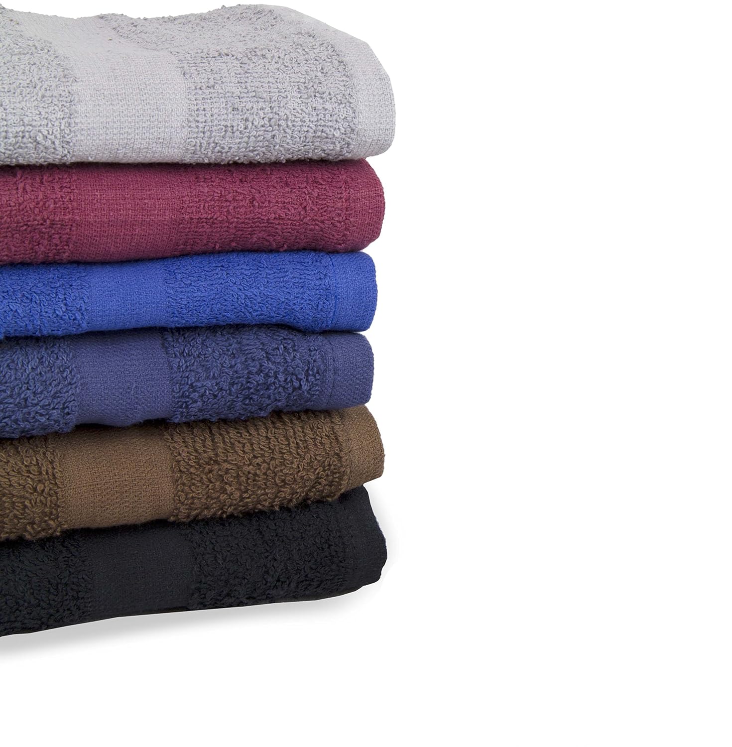 color plus seagull salon towel, 16 by 25-inch, burgundy, 12-pack