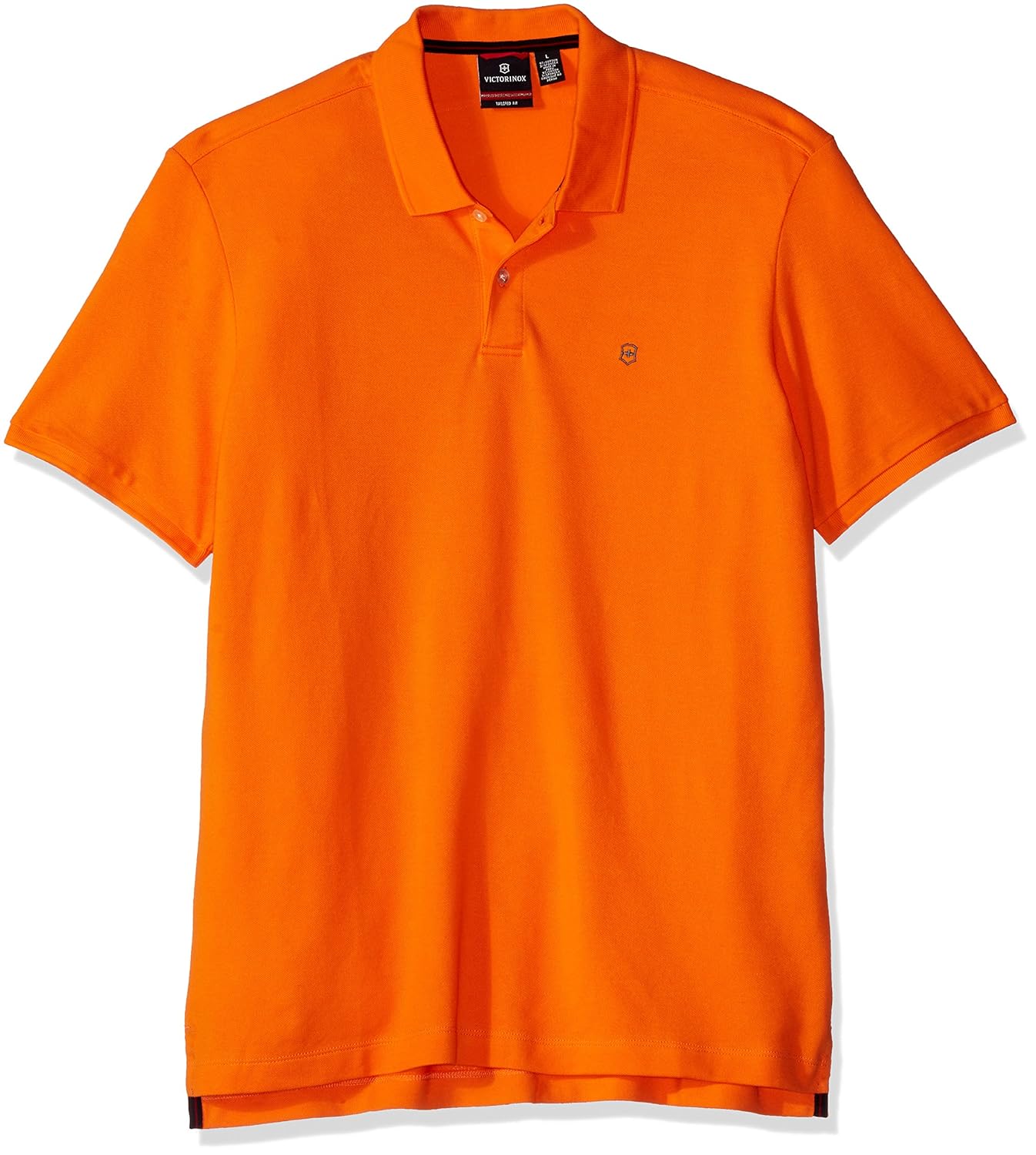 victorinox 男式 vx polo 衫,亮橙色, l 码