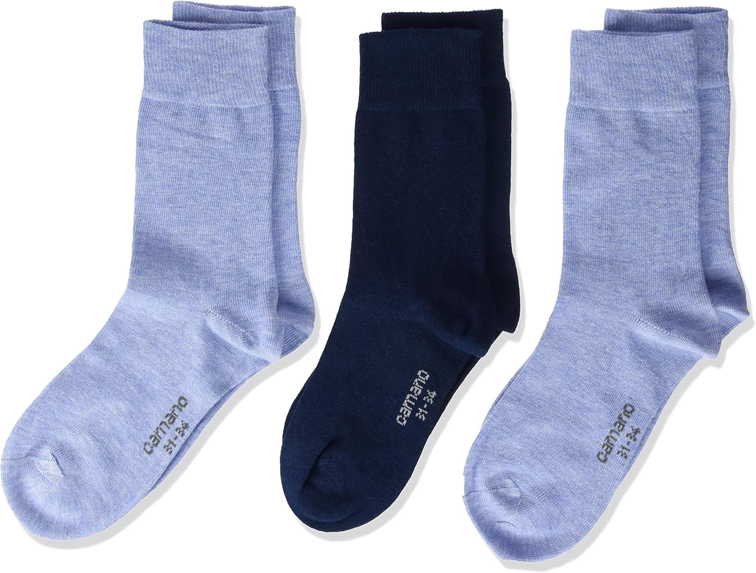 camano 男袜,3 件装 蓝色 39