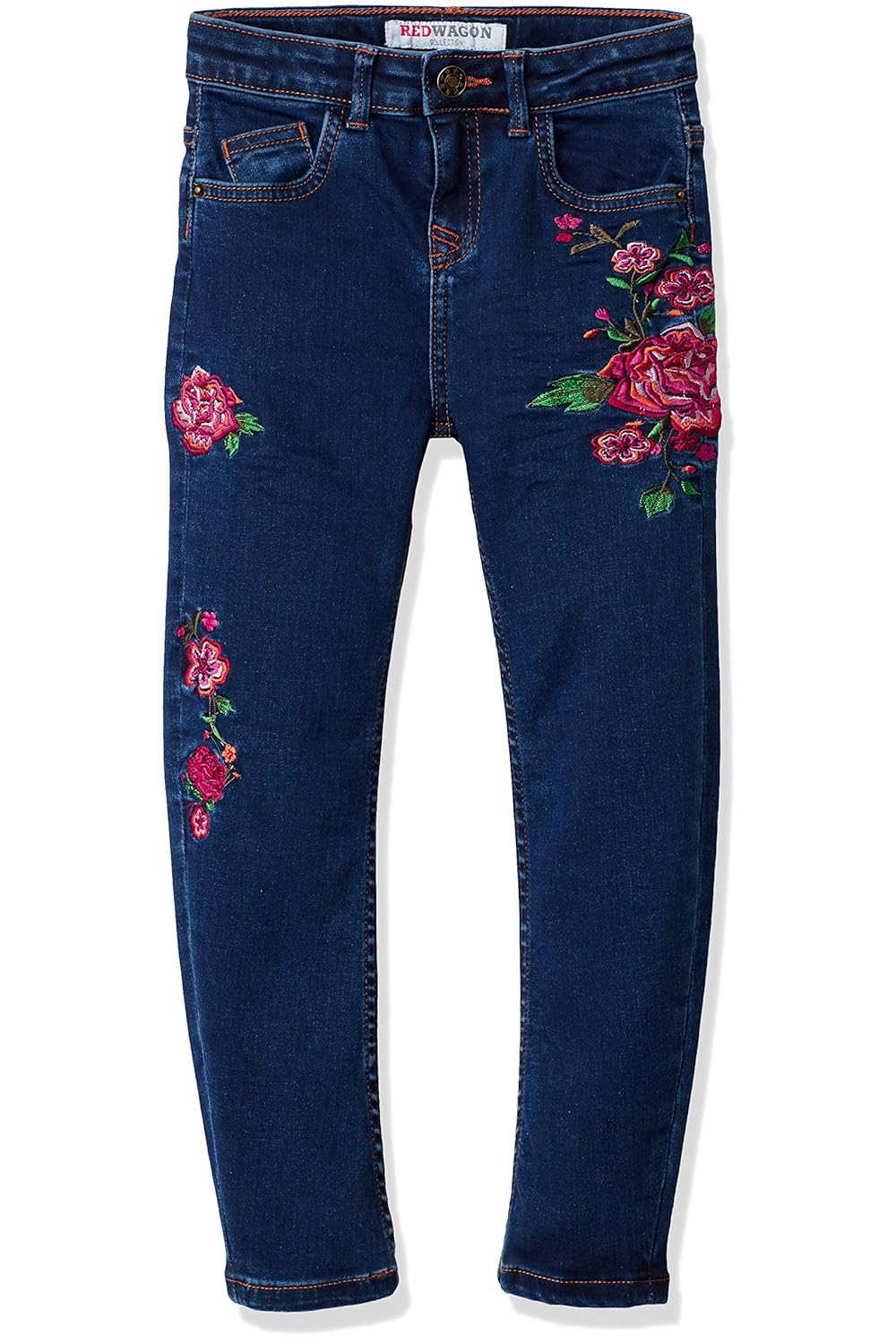 红色wagon 女孩刺绣牛仔裤 blue (multi) 12 years