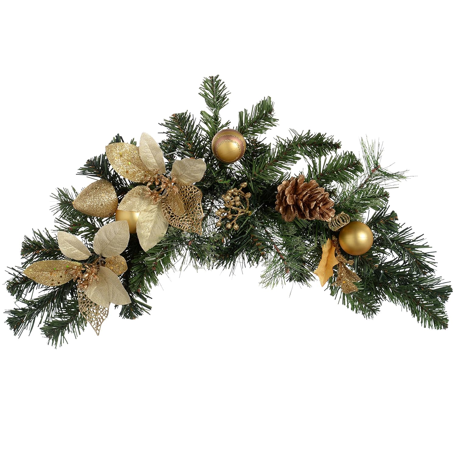 werchristmas swag arch 花环圣诞装饰,60 cm – 米色 / 金色