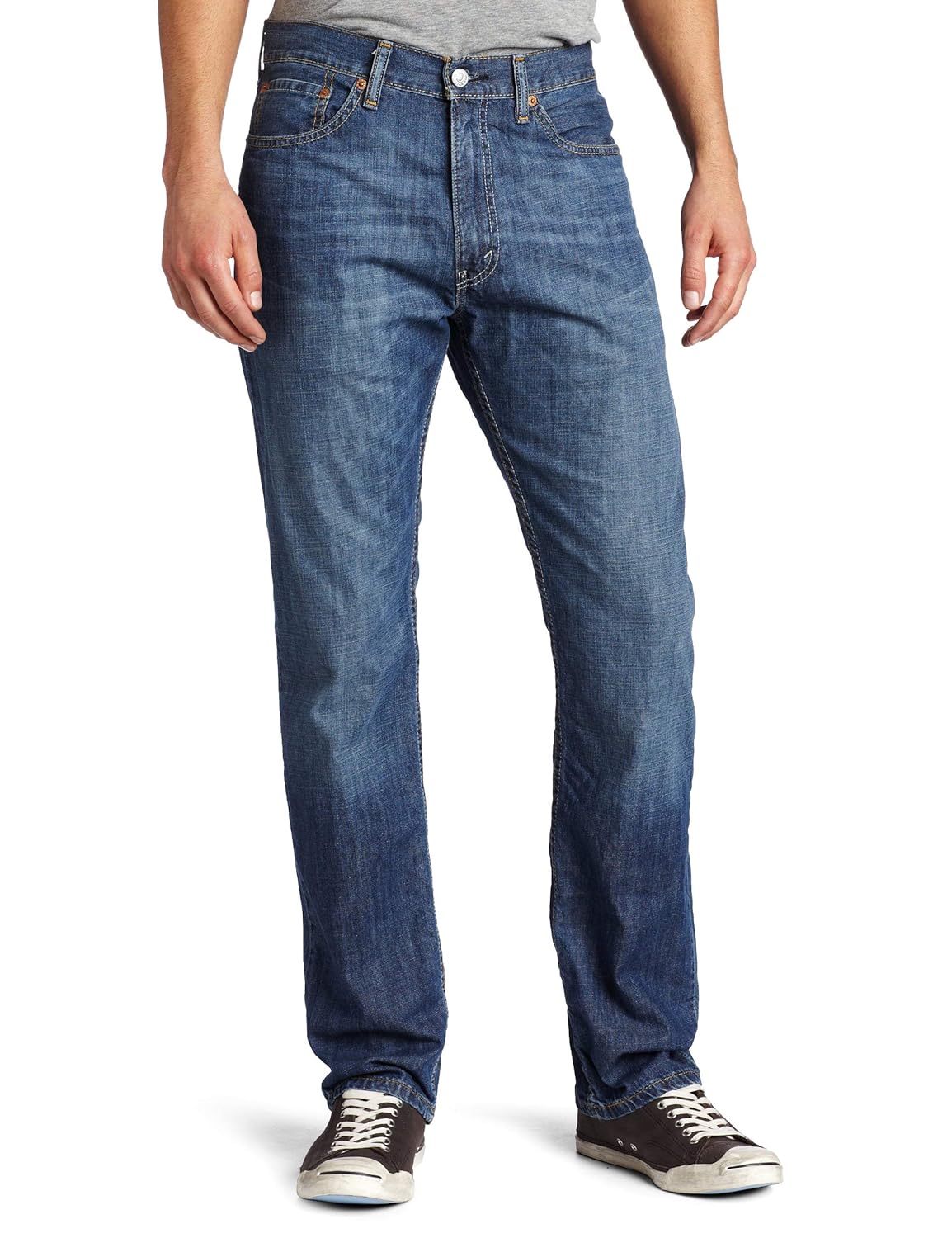 levis 男士 505 标准牛仔裤 blue collar 34w x 32l
