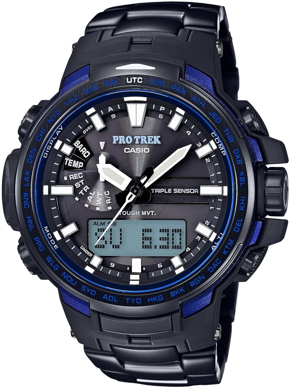 casio protrek blue moment prw-6100yt-1bjf mens japan import