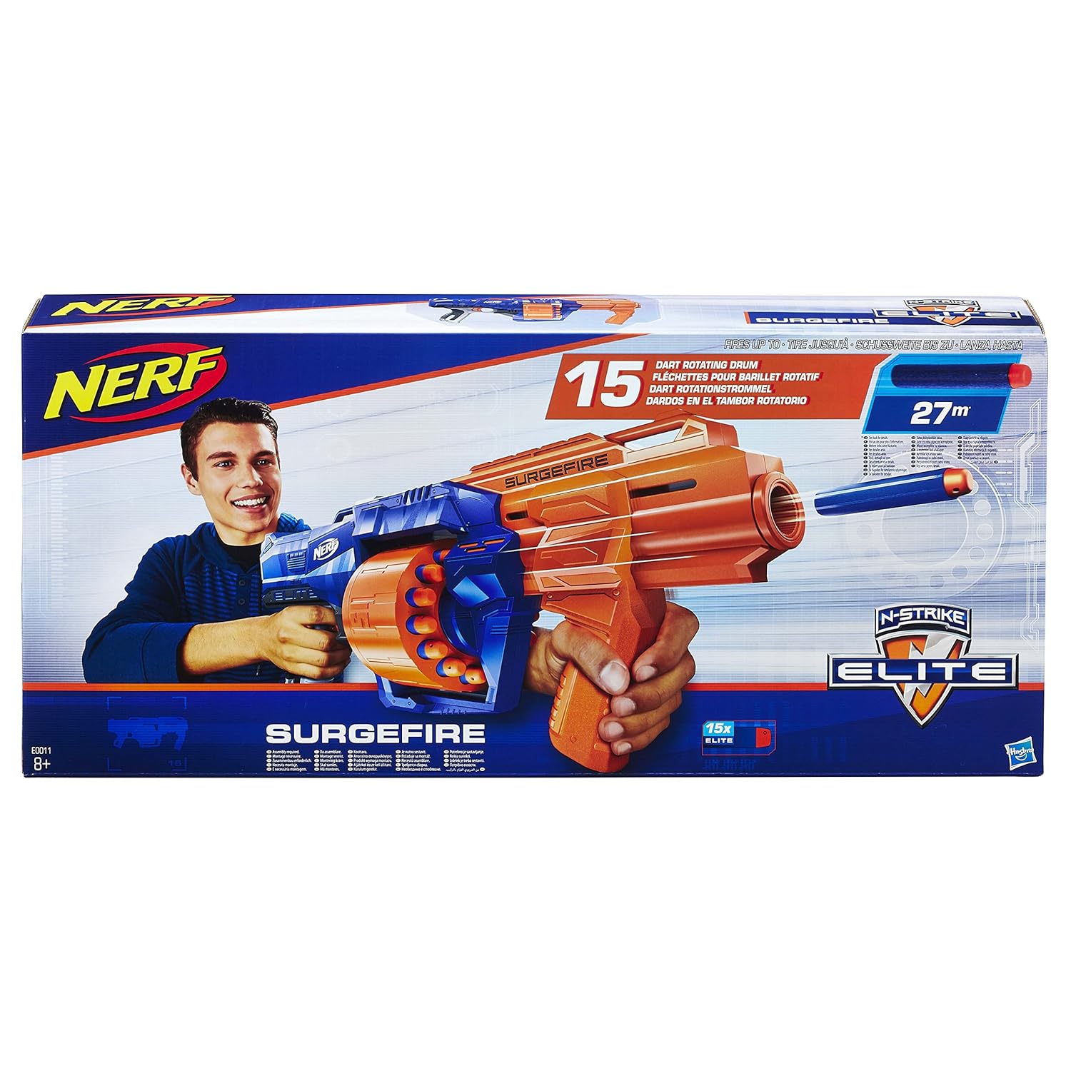 hasbro 孩之宝 e0011eu4 nerf n-strike elite surgefire 玩具爆能枪