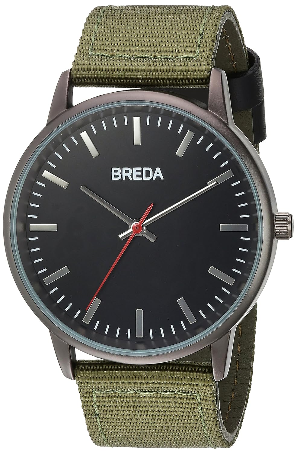 breda 男式不锈钢网状手镯手表