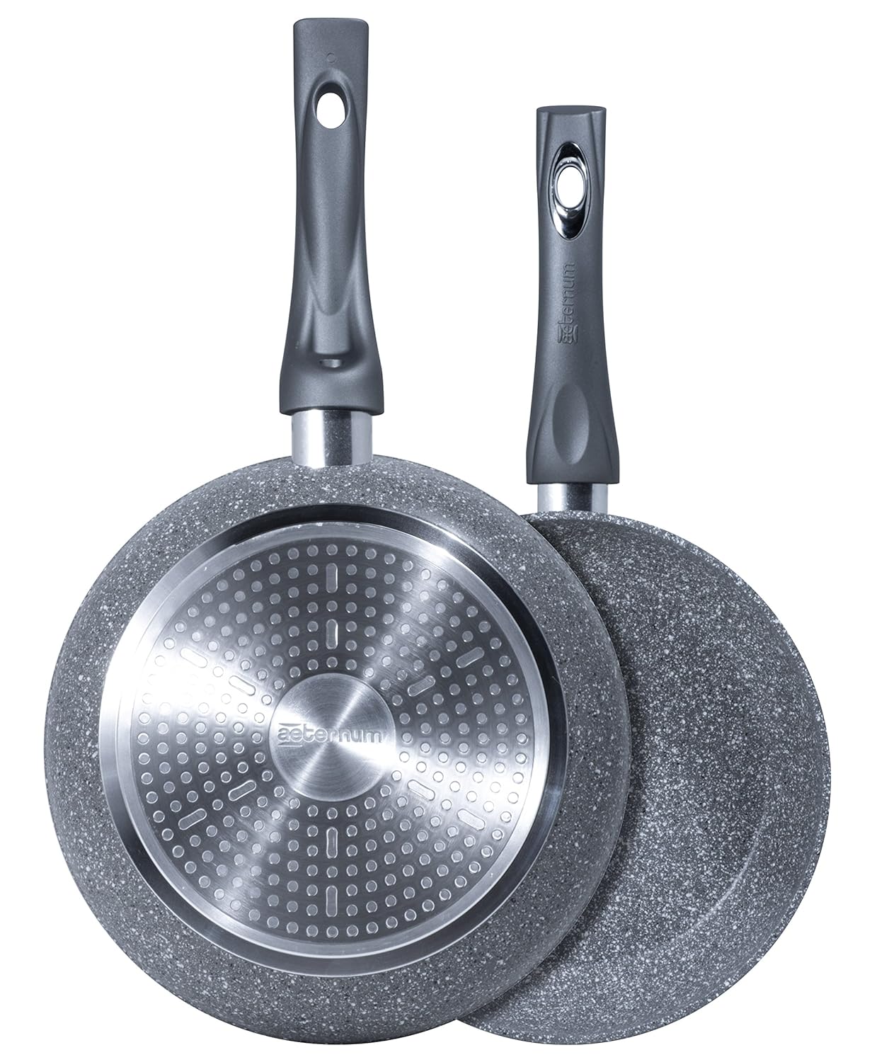 0平底锅铝合金灰色24/28厘米