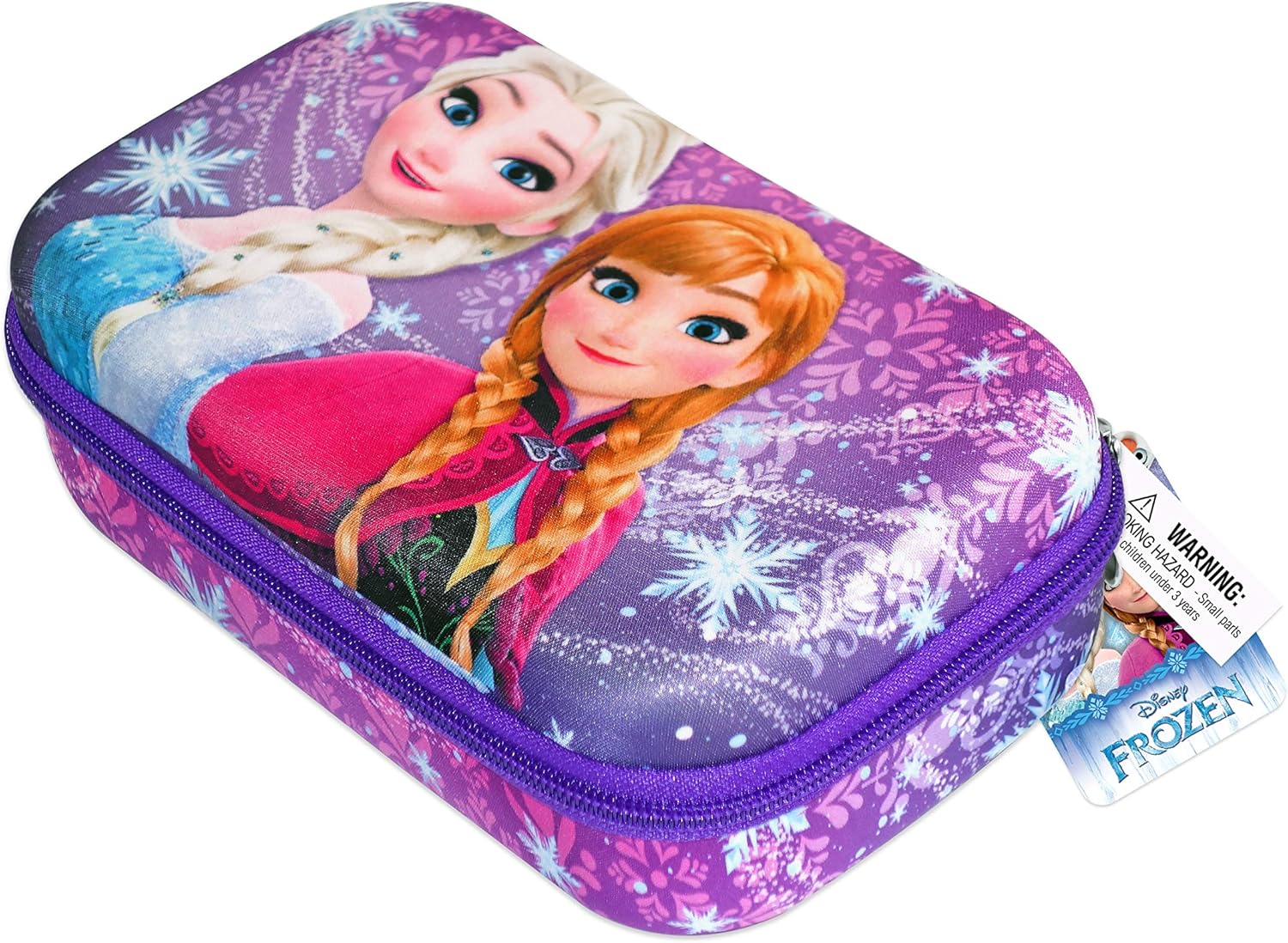 disney 冰雪奇缘女孩铅笔盒,艾尔莎公主和安娜公主