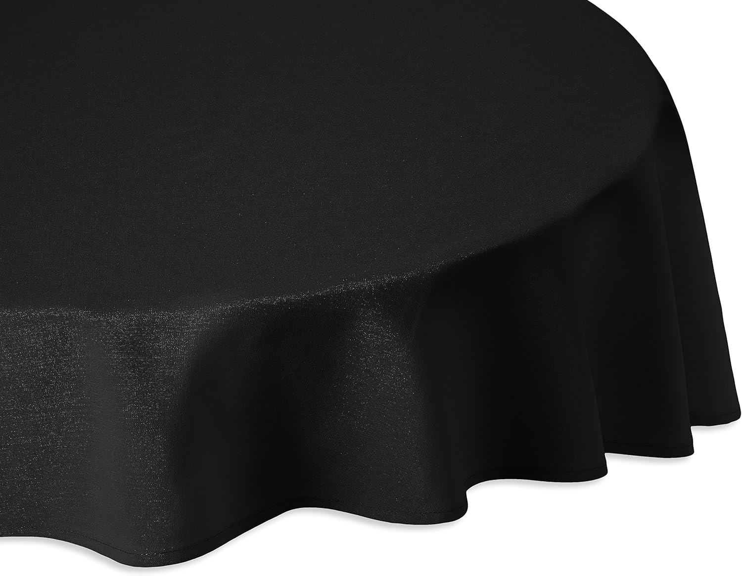 majest(majest)圆形桌布 直径200cm 布料 黑色 素色 无连接 吸水型