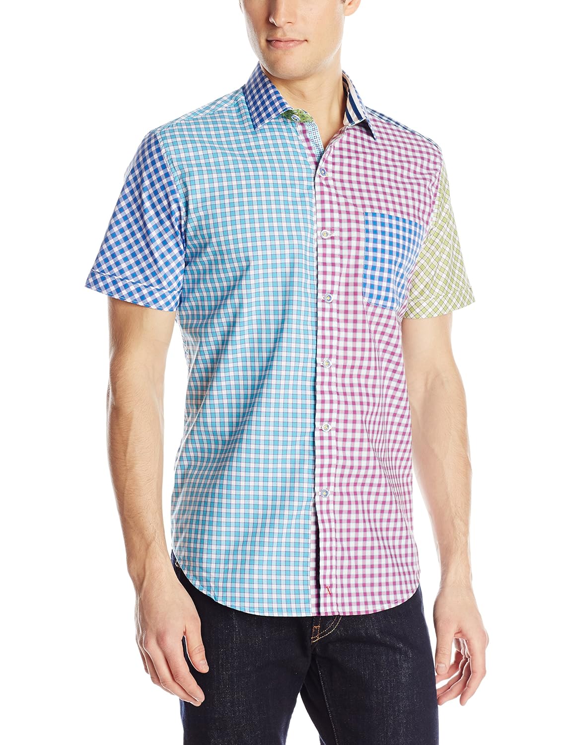 robert graham 男士 schooner-short sleeve woven shirt 多色 x大码