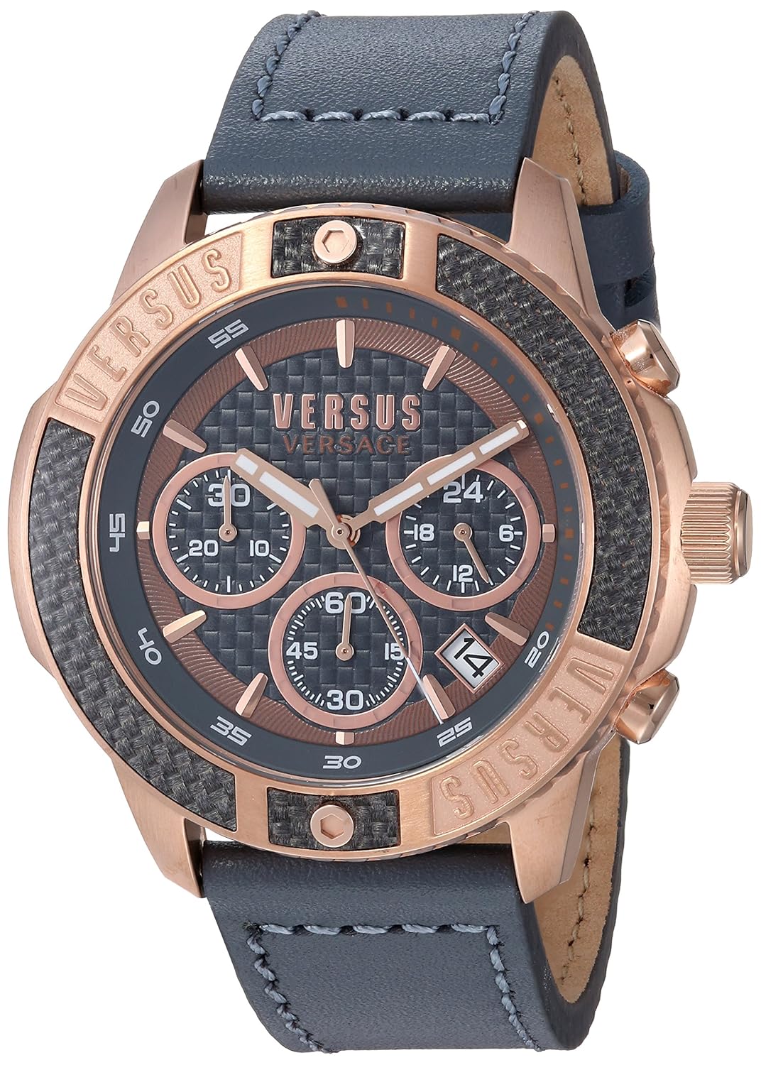 versus 来自 versace 男式  admiralty  石英金色
