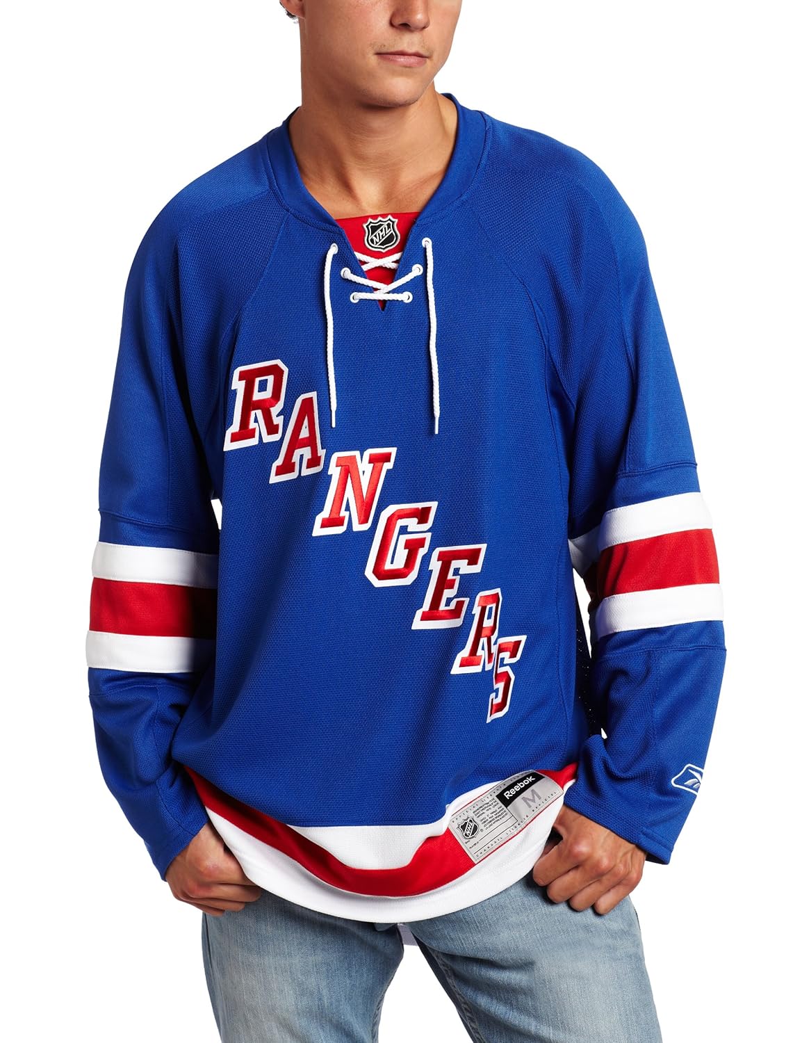 new york islanders reebok 备用 premier nhl 球衣 蓝色 中