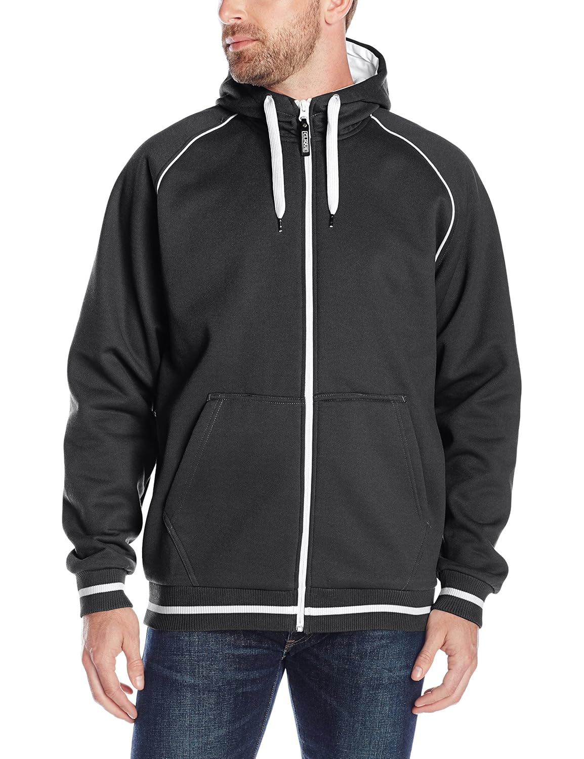 clique 男式 gerry 全拉链连帽衫