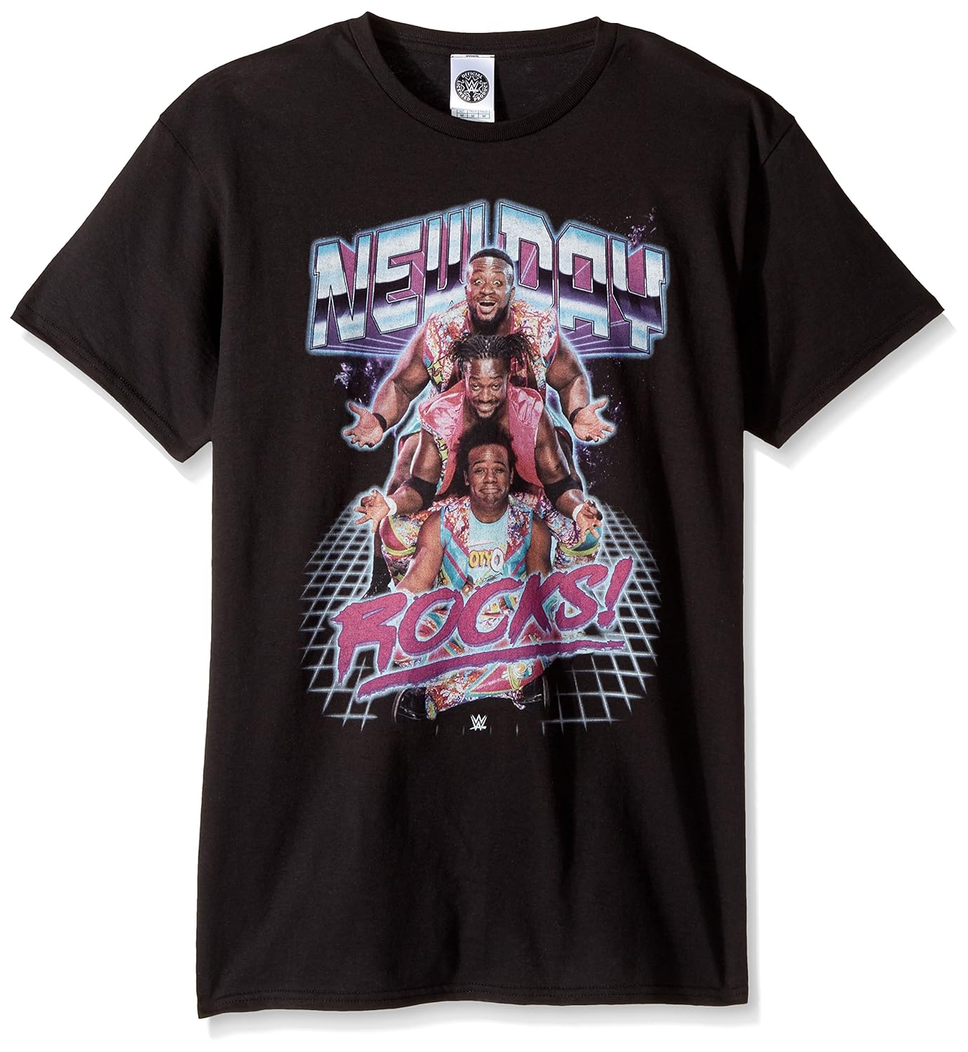 wwe 男式新日 rocks t 恤