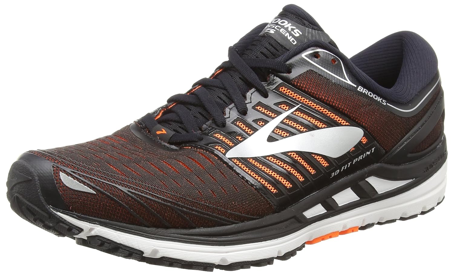 brooks 男式 transcend 5跑鞋