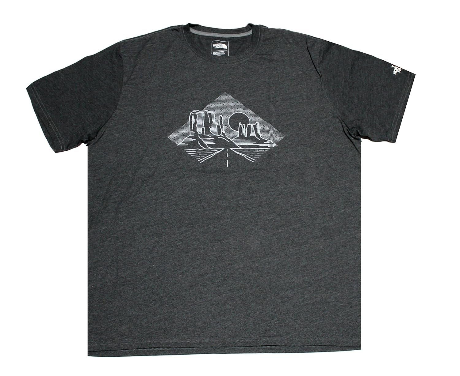 the north face mens short-sleeve arizona t-shirts dark grey 暗