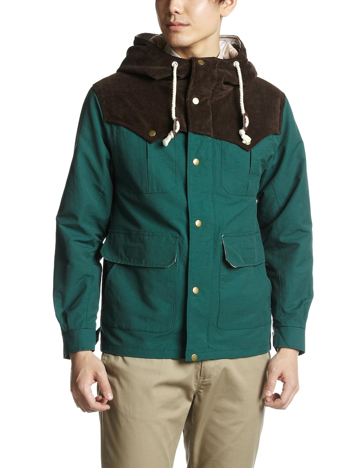 ( クワッシュ ) quash 约克拼接登山冲锋衣2641 – 210绿色 m