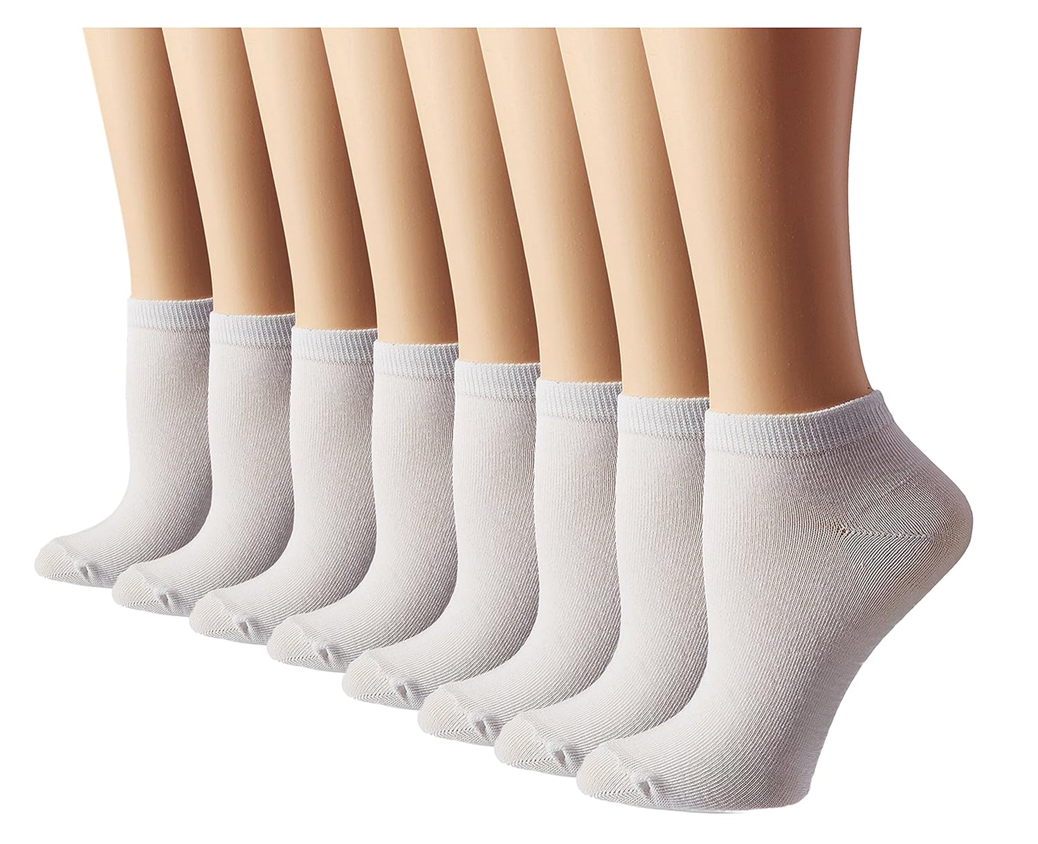 女式运动 no show 跑步短袜8件装