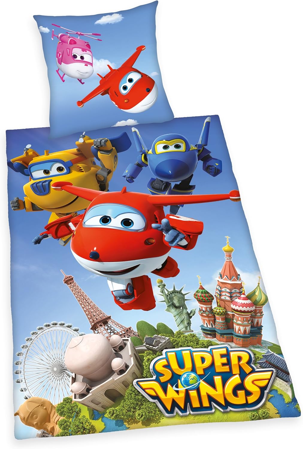 super wings 床上用品,棉质,多色,200 x 135 x 0.