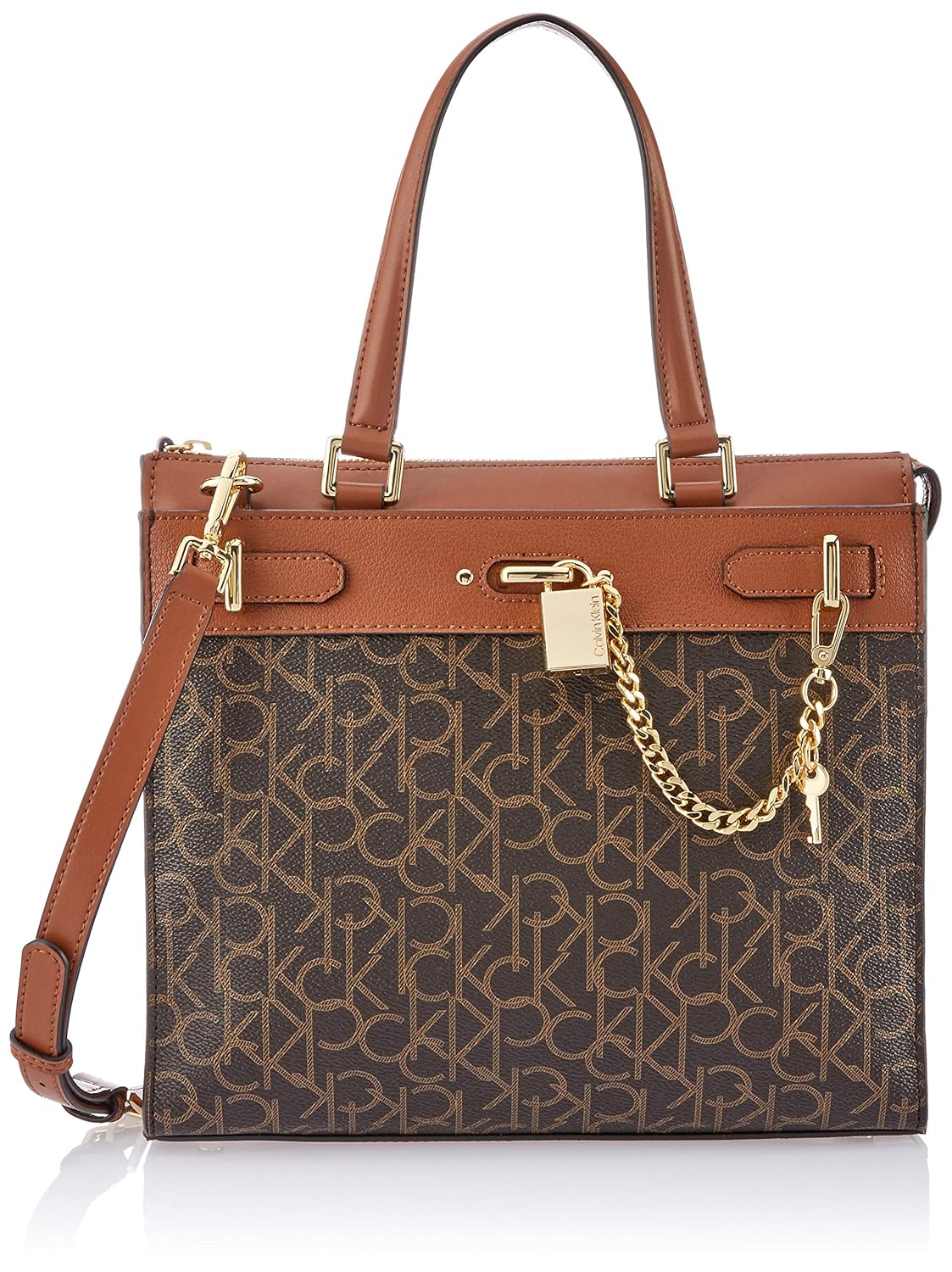 calvin klein roxy monogram 北方/南方盒链细节手提包