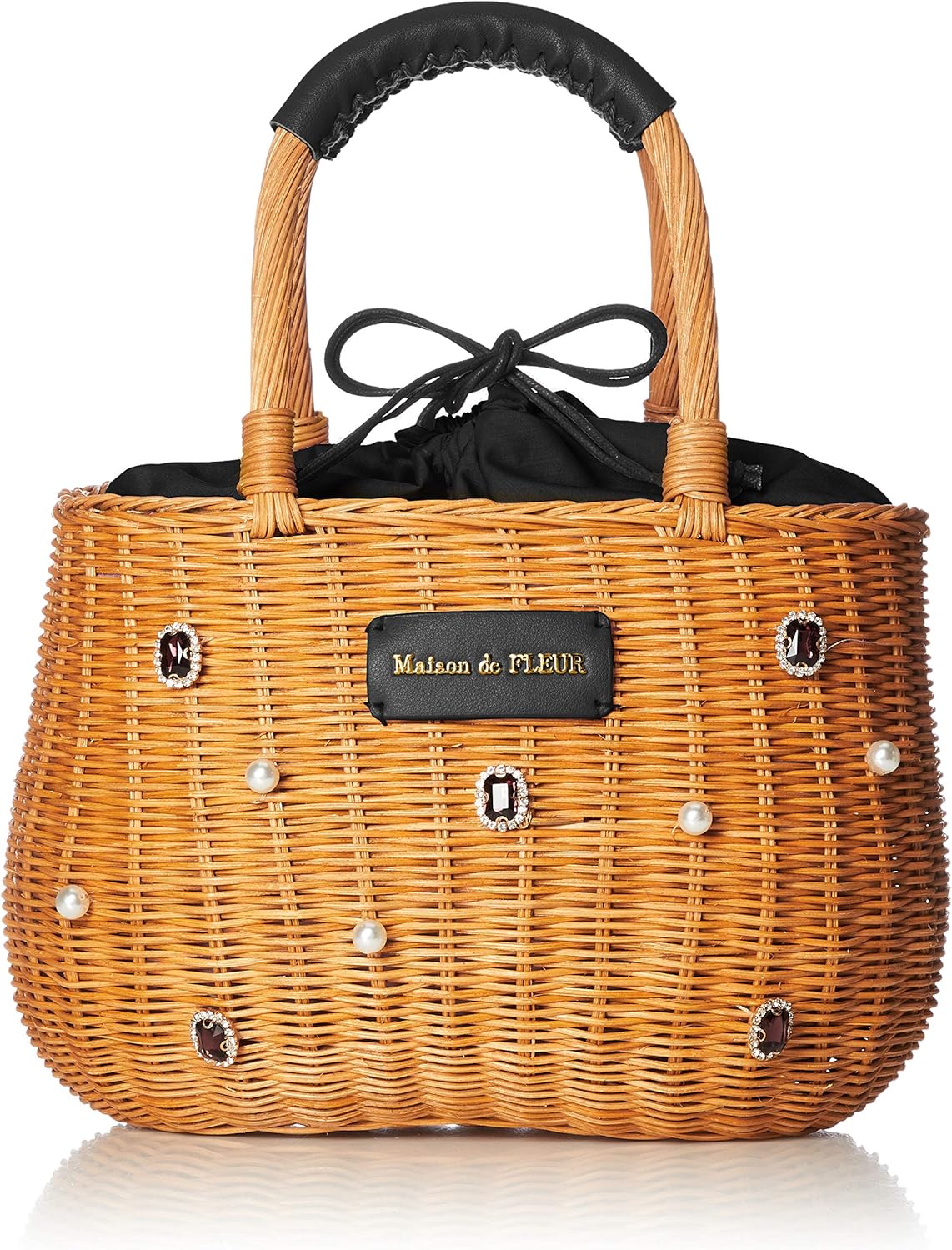 maison de fleur 人造钻石 珍珠挂肩包 8a01f0j0200