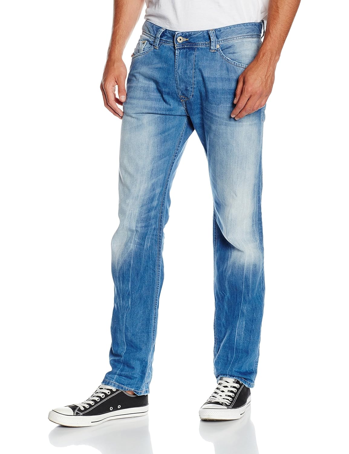 diesel 男式 darron pantaloni 牛仔裤 blue - blau (01) 40w x 32l