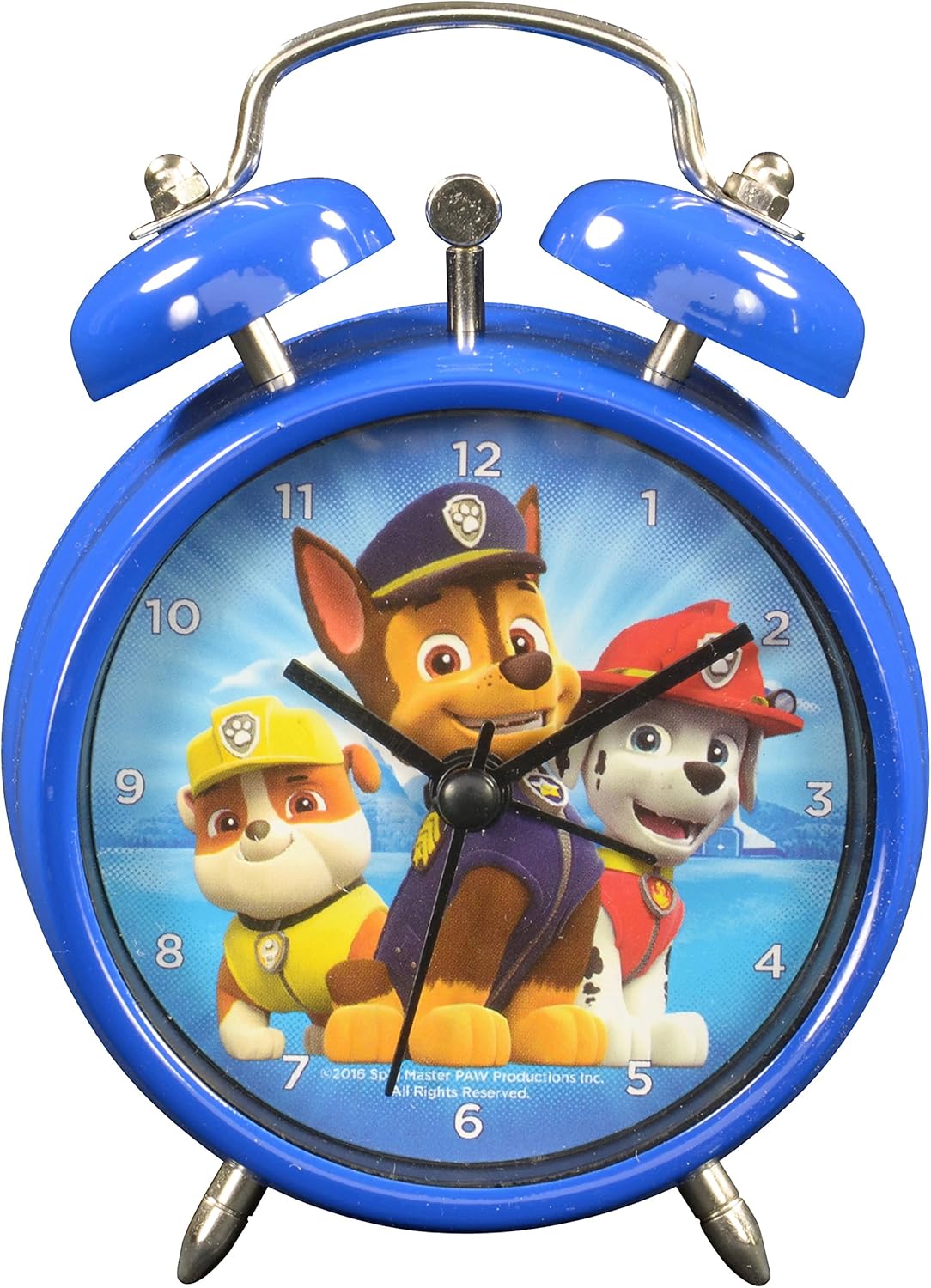 paw patrol 狗狗巡逻队 0121984 闹钟,金属,蓝色,7.5 x 4 x 12 厘米