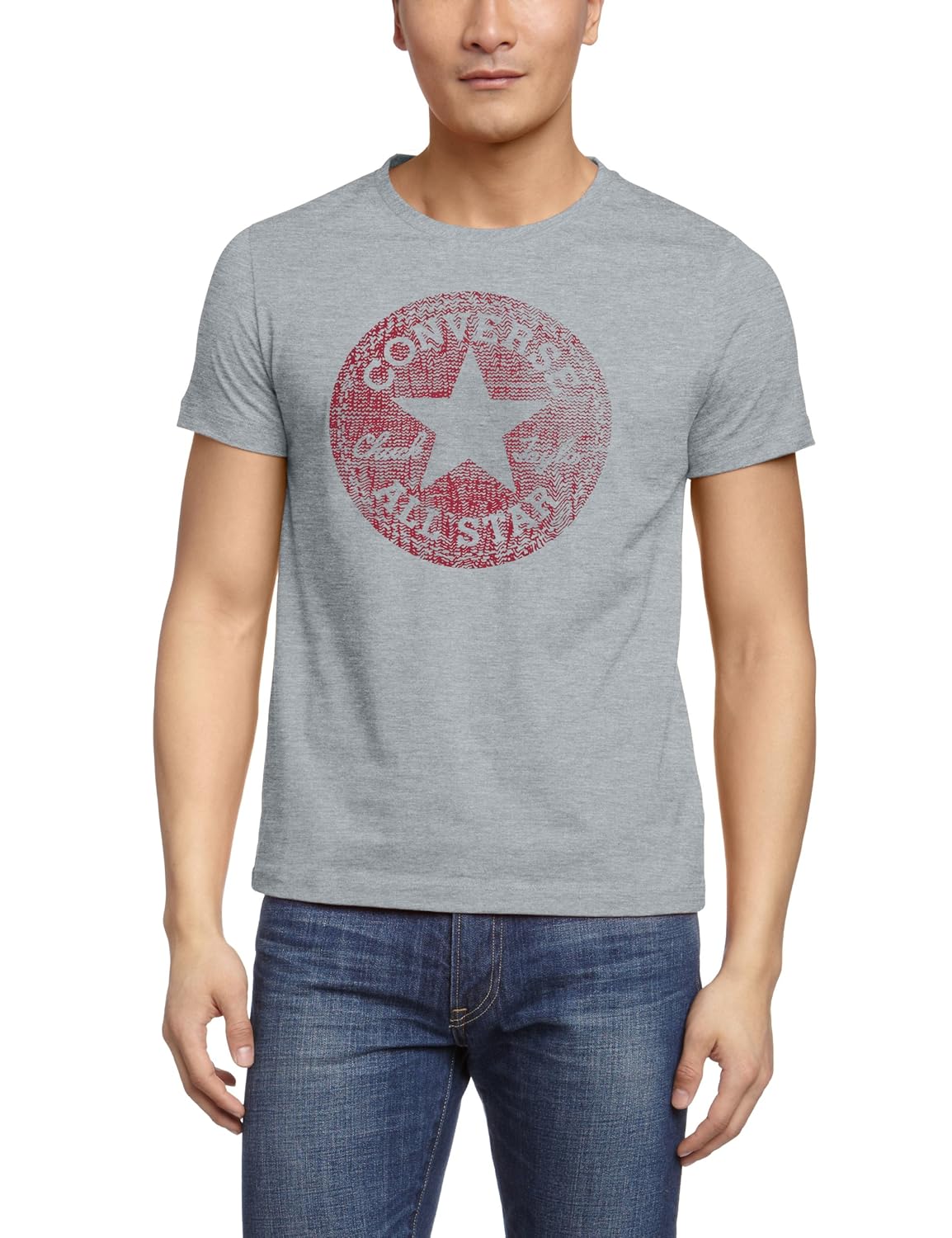 converse 匡威 男式 短袖t恤 纹理灰色 165/88a 07512c035