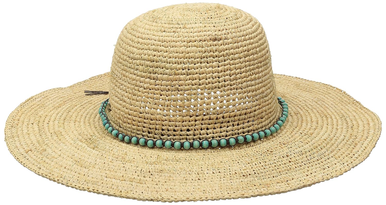 callanan 女士 crochet raffia 圆形帽子 natural one size: 亚马逊中