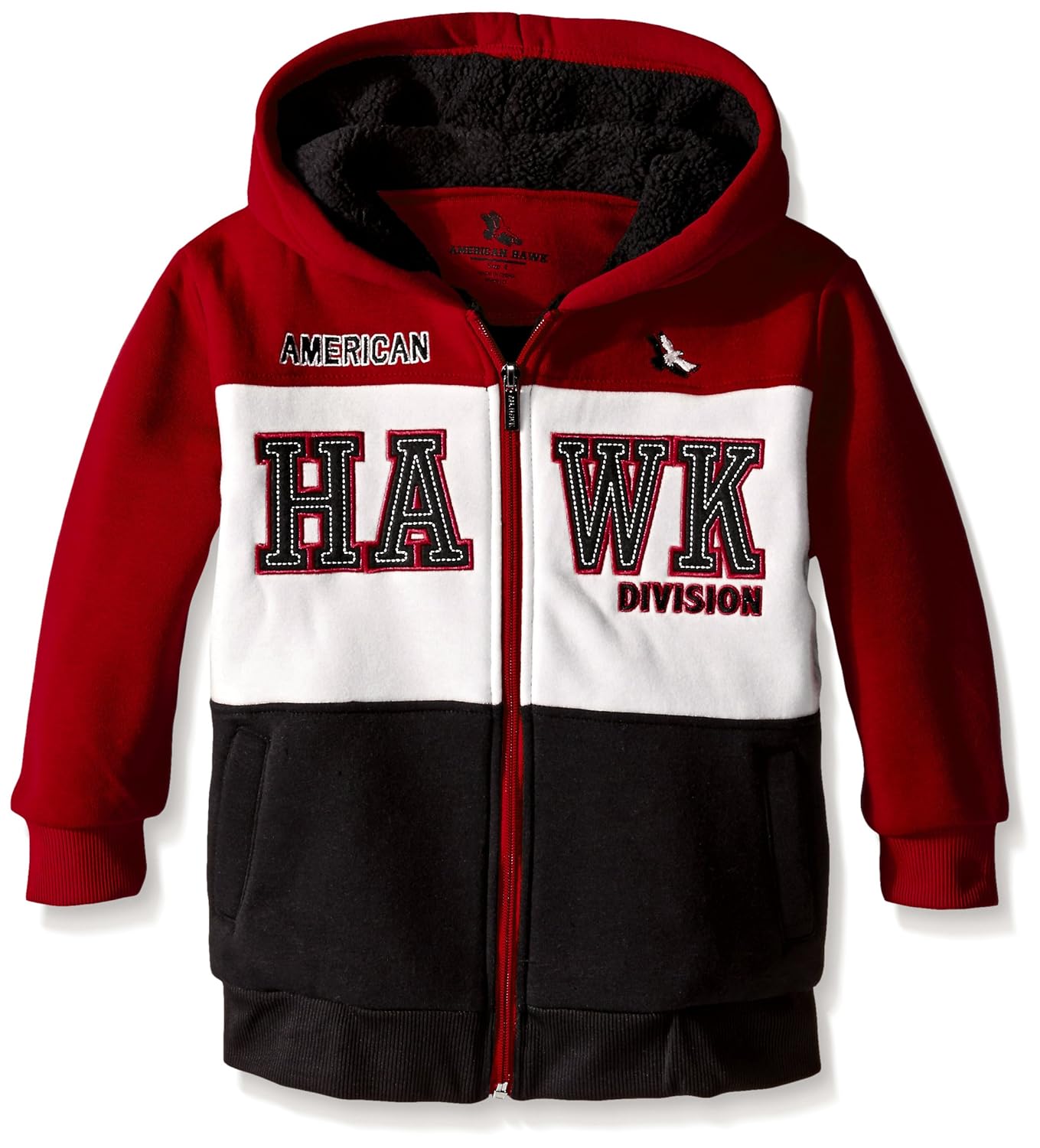 american hawk little boys sherpa lined fleece jacket