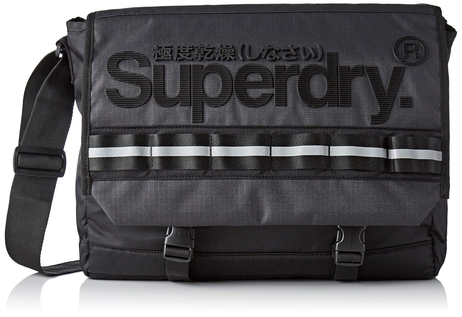superdry line merchant messenger,男式邮差包,黑色(无色),46x32x12
