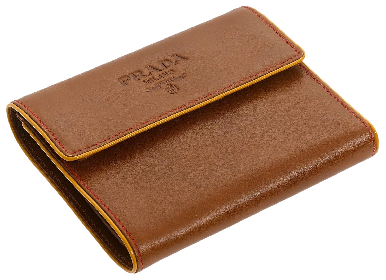 prada 女式皮革钱包, tabacco / 鞋底