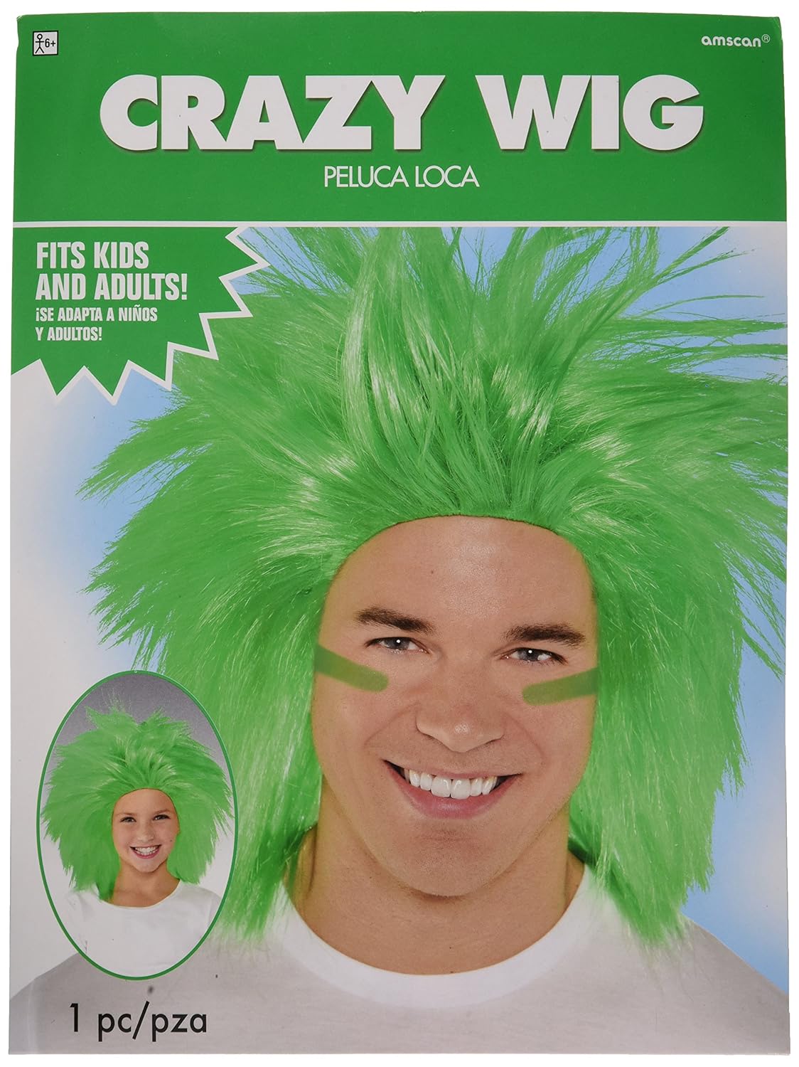 假发配件合成*均码服装用品 48 months to 144 months 3 pieces 绿色