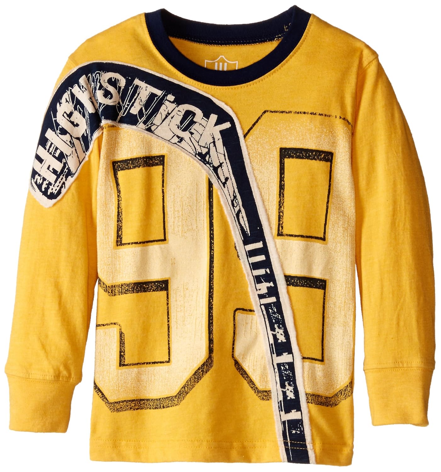 wes & willy little boys high stick blended long sleeve bold