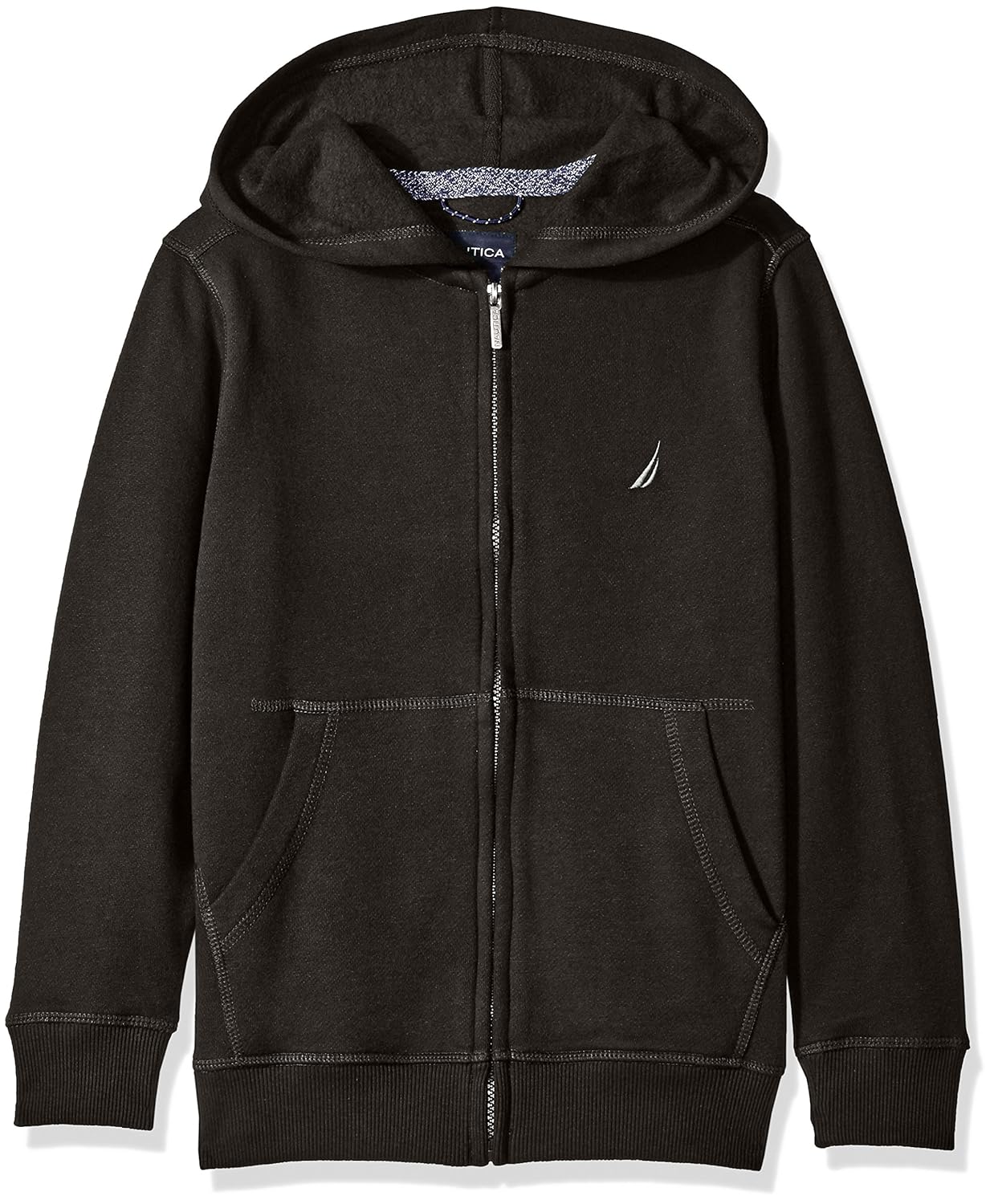 nautica 男童抓绒全拉链连帽衫,带口袋