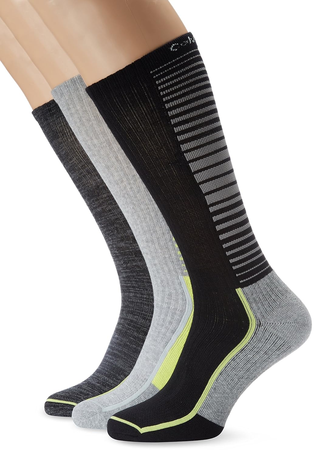 calvin klein 袜子男士运动袜子 quentin , 3双装 , 尺码40 / 46 , 多