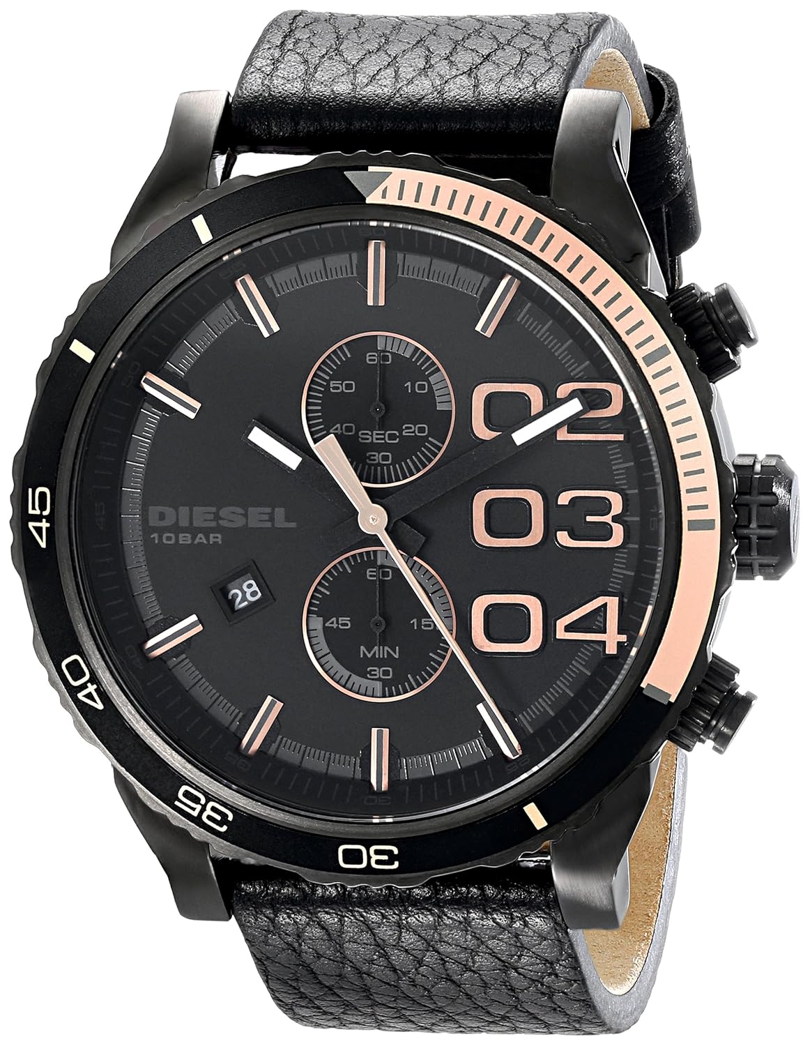 diesel 迪赛 意大利品牌 【fossil集团全球授权】 doubledow系列 石英