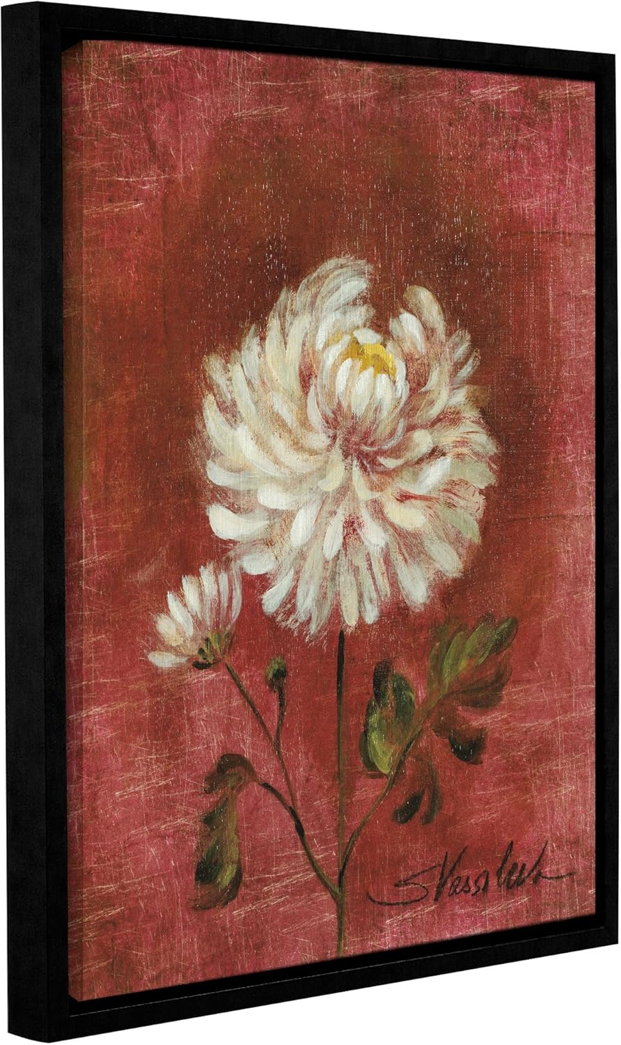 silvia vassileva"花园花朵 i"画廊装裱地板框油画,24x32