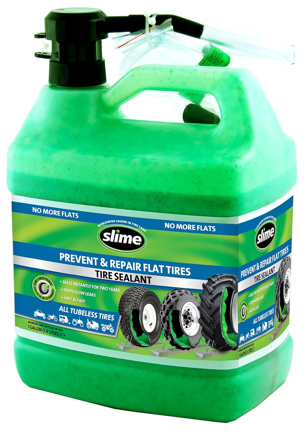 slime 无管轮胎密封剂 1 加仑 1 加仑 绿色 10163