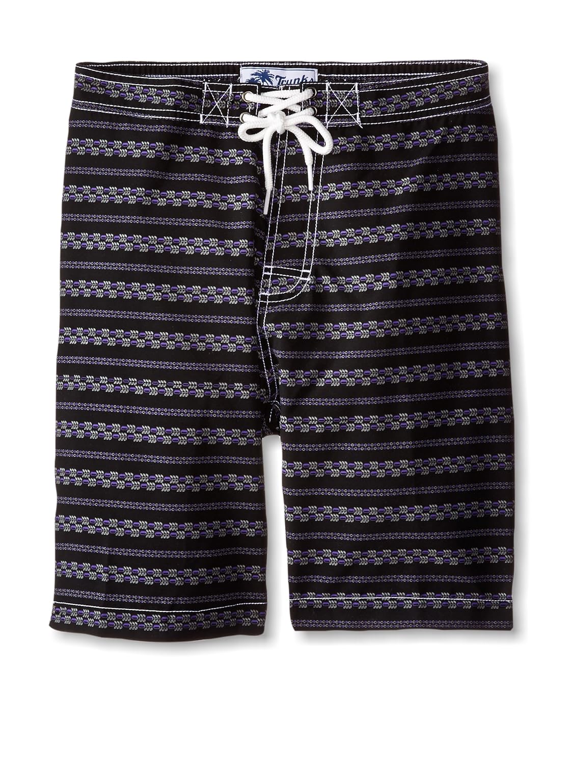 trunks 男式 swami 20.3 cm 游泳短裤,黑色 / 紫色 / 石灰石, xl 码
