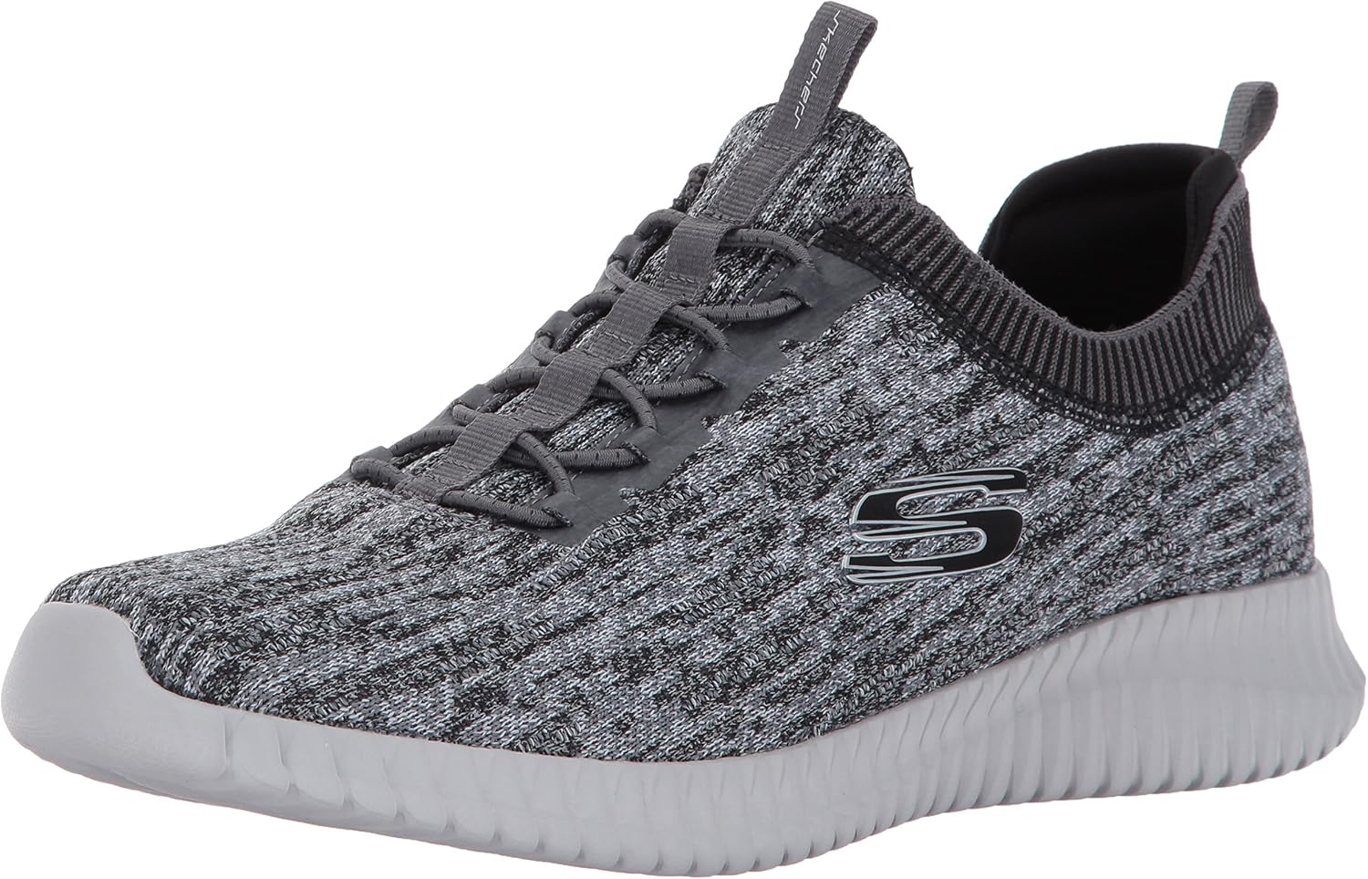 skechers elite flex hartnell 男士乐福鞋 灰色/黑色 10.