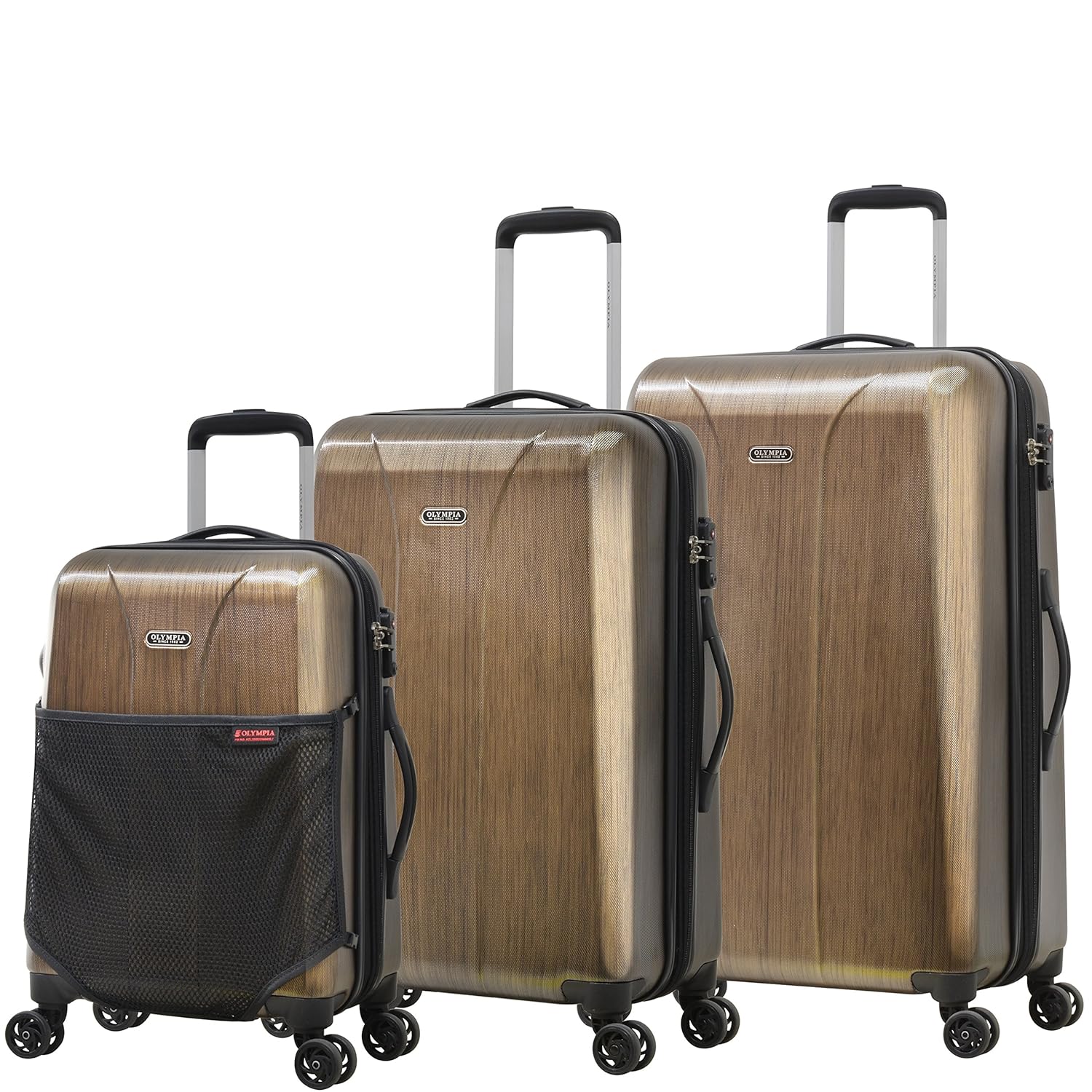 olympia aerolite ii 3 piece expandable hardcase spinner 棕色