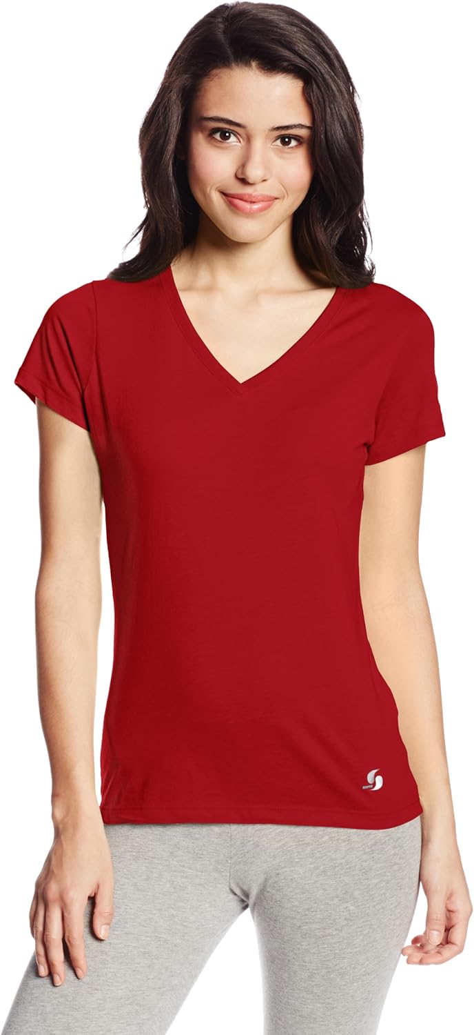 soffe 女式 no sweat t 恤 鲜红色 x-small
