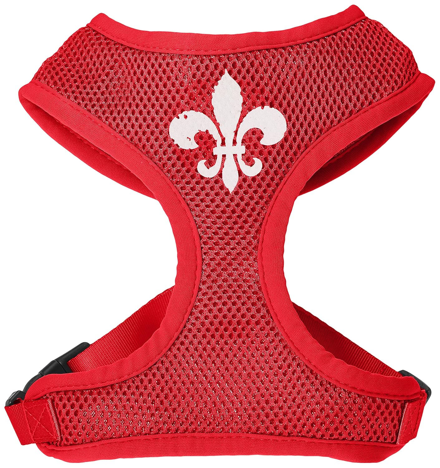 pet products 70-12 xlrd fleur de lis design soft mesh harnesses