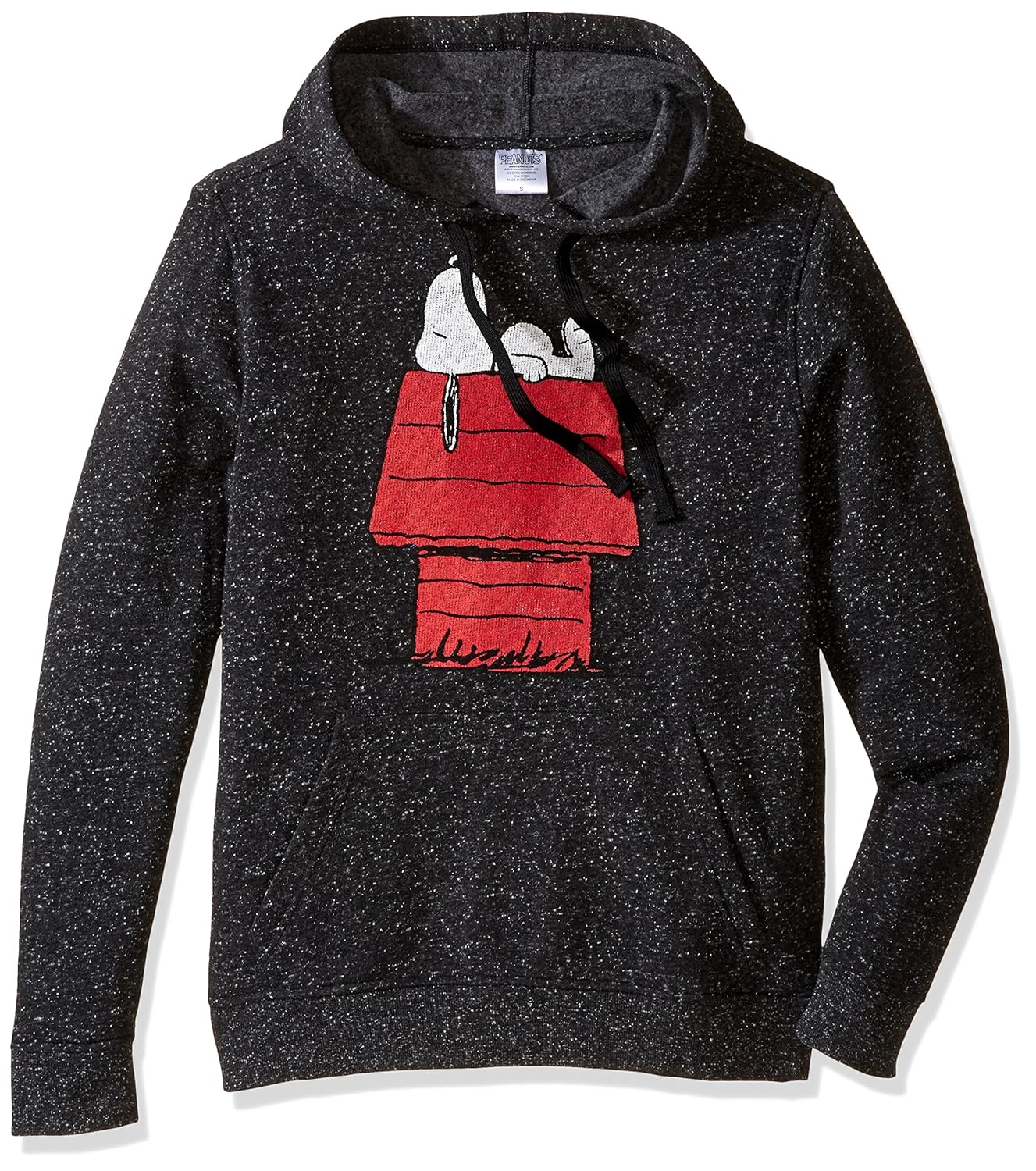 可口可乐男式史努比 lounging 套头运动衫 black speckle medium